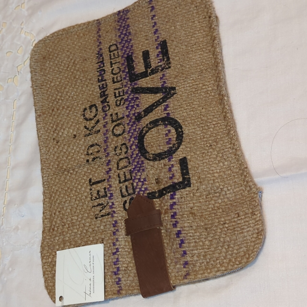 Rustic Brown and Purple Tablet Sleeve